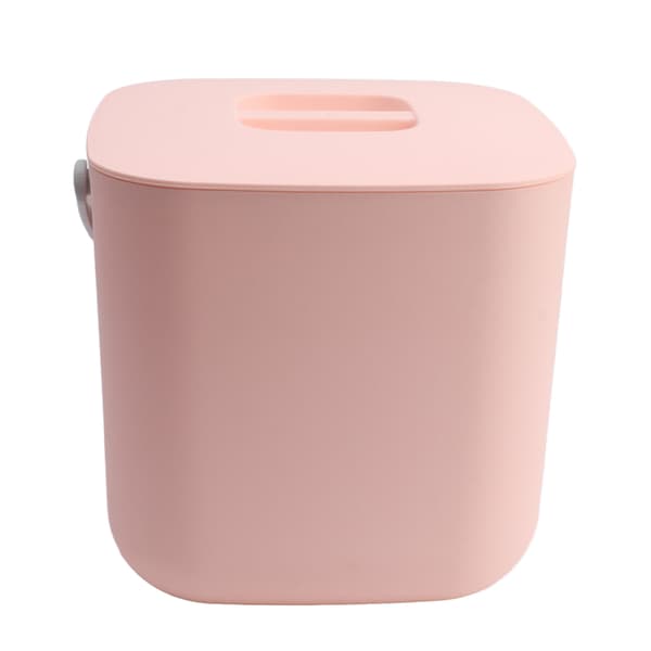Mini Diskmaskin 18W 8.5V 2A 2000mah Bärbar Bänkdiskmaskin för Disk Frukt Grönsaker Rosa