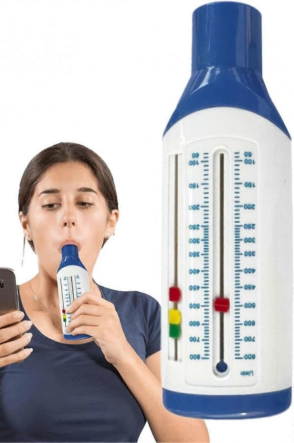 2025 Bærbar Peak Flow Meter til Astma & Lungefunktion - Personlig PEF Spirometer