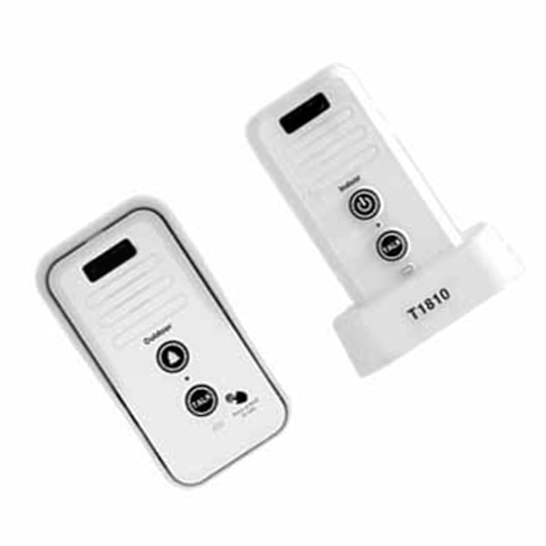 Wireless Intercom Doorbell 1500m Range Waterproof Rechargeable Home Intercom US Plug 100-240V