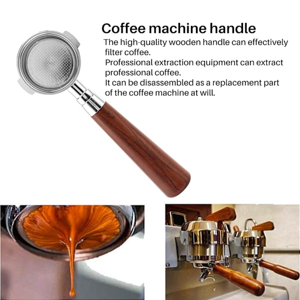Bottenlös portafilter i kaffe för Delonghi Ec200/ec221/ec0310 filter 51mm ersättningsfilterkorg