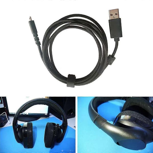 USB-opladerkabel til hovedtelefoner til Logitech G533 G633 G933 hovedtelefoner