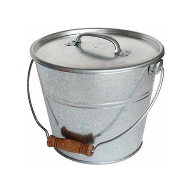 Bucket with lid for ash pellets or compost