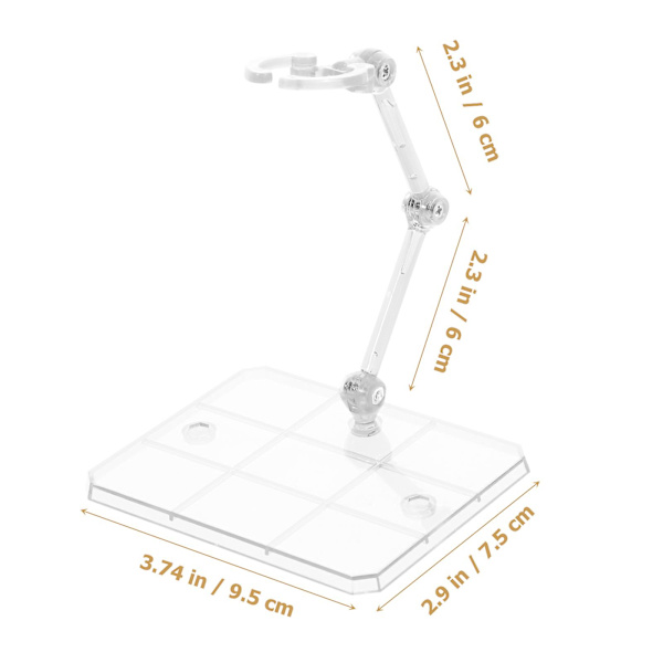 4 stk. Actionfigur Stativer Actionfigur Display Holder Justerbar Dukke Model Støtter