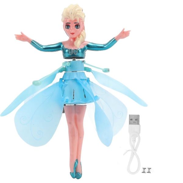 Flygende Fe Prinsesse Leke Smart Induksjon ABS 120mah Himmel Dansere Dukke For Barn Jenter Utendørs Lek