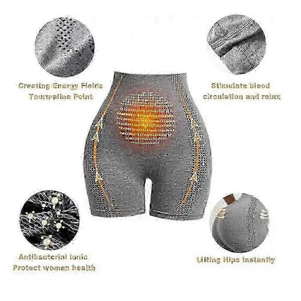 Mikrovibrerande is-silke jonfiber shorts för komfort grey M