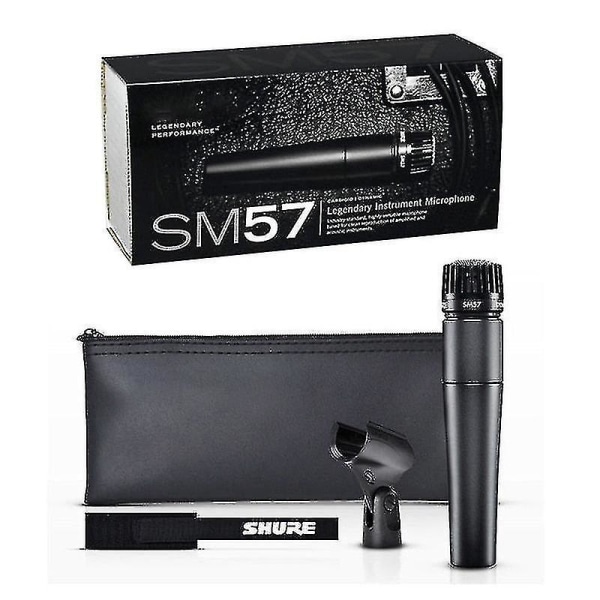 For Shure Sm57 Legendarisk dynamisk mikrofon Professionel kablet håndholdt karaokemikrofon til scenestudieoptagelsesgave