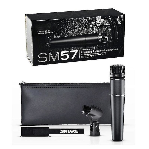Shure SM57 Legendær Dynamisk Mikrofon Profesjonell Ledningsført Håndholdt Kardioid Karaoke Mikrofon For Scene Studioinnspilling Gave