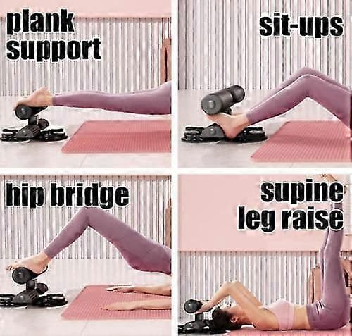 Sit up træningsudstyr bærbart til mave hjemmegym Enkelt Grå Grey Single