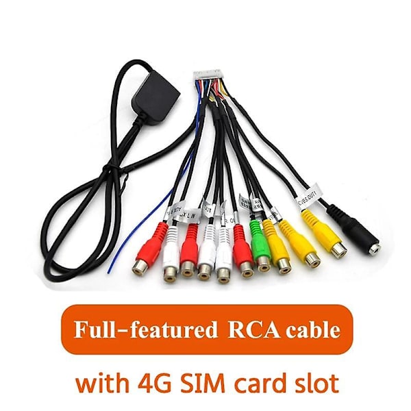 Bilstereo Radio RCA Udgangs Kabel Tråd Aux-in Adapter Subwoofer/forstærker 3,5 mm Hun 20 Pins Harne