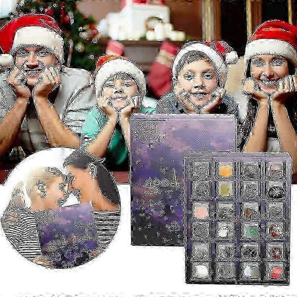 Adventskalender 24 \"Blind Boxes\" for barn, julegaver blå