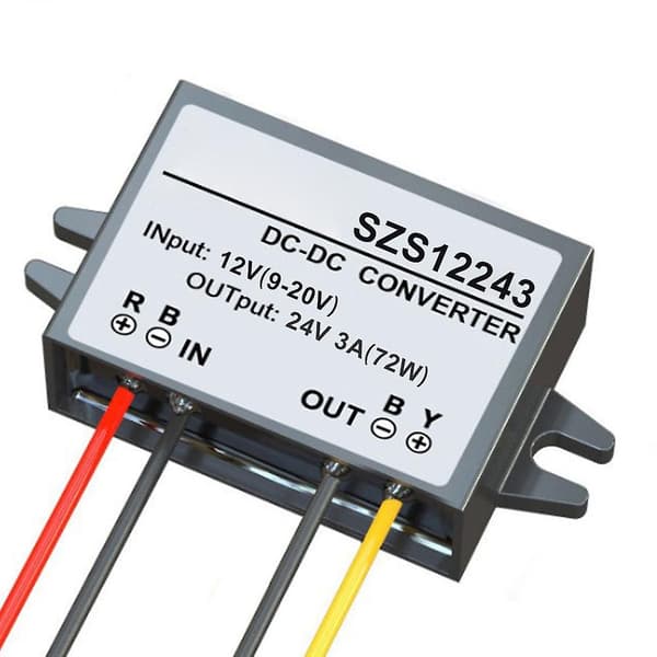 fornnerg DC-DC 12V til 24V Praktisk Bil Strøm Konverter Boost Modul Strømforsyningsadapter 1A