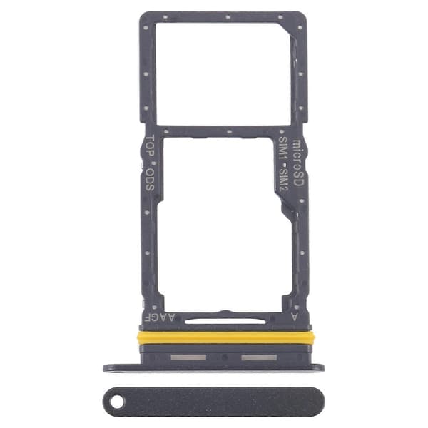 For Samsung Galaxy A17 5G SM-A176B KOMPATIBEL SIM + SIM / Micro SD-kortskuff Black