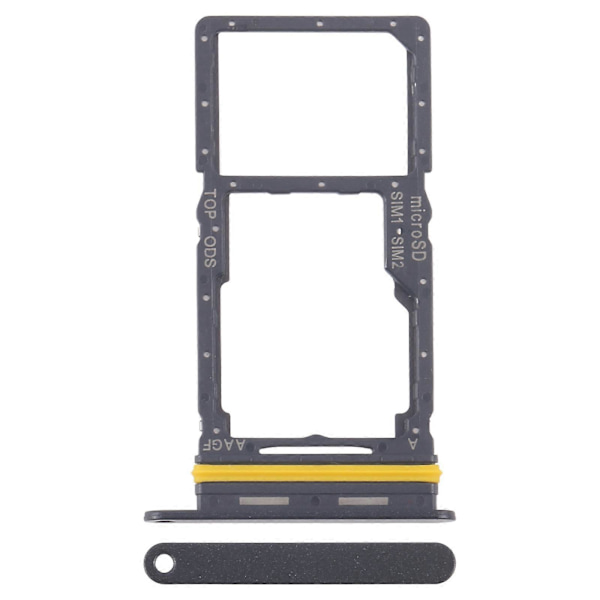 Til Samsung Galaxy A17 5G SM-A176B KOMPATIBELT SIM + SIM / Micro SD-kortbakke Black
