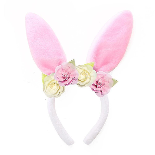 Flickors Påskkanin Rollspel Prinsessklänning Söt Plysch Kaninöron Fest Mesh Puffig Klänning_(FÅ DET) XL(7-8Y)