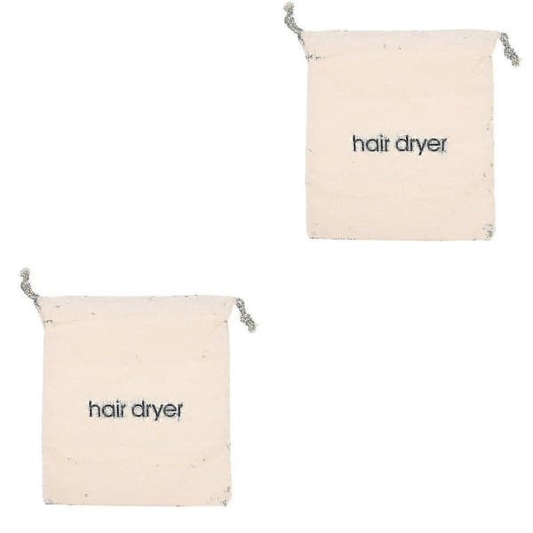 5 stk. Hotel Hjem Hårtørrer Taske Snørepose Beholder Hårtørrer Opbevaringspose 2pcs