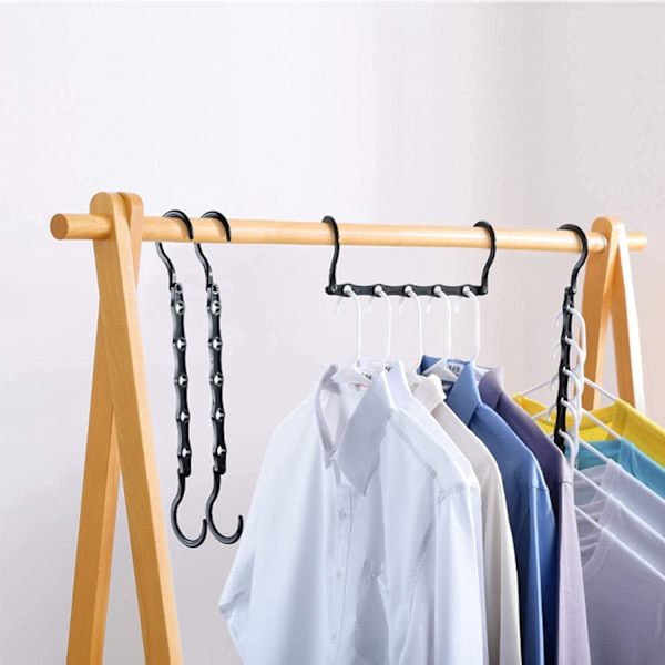 10-pak Magic Hangers Garderobes Hængere Organiserer Tøj