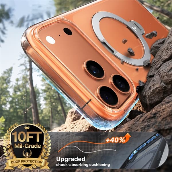 TORRAS iPhone 17 Pro Mobilskal MagSafe Rotating Kickstand 95