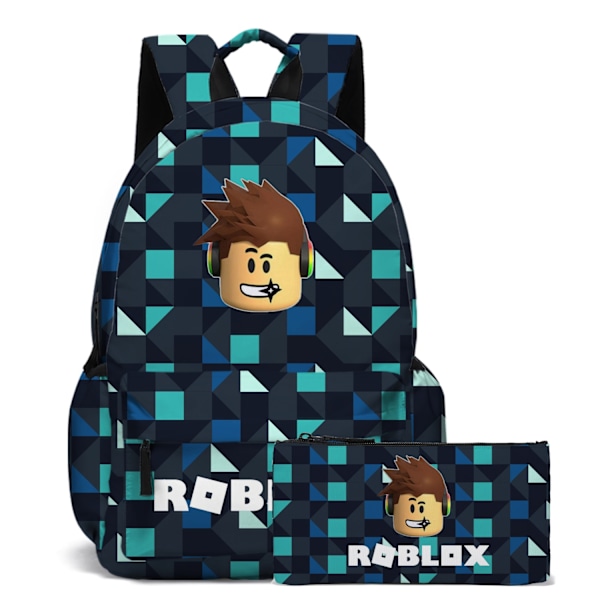 Roblox Ryggsäck Skolväska Reseväska 2-pack - Julgåva Barn - Present - Multi-A Lila purple