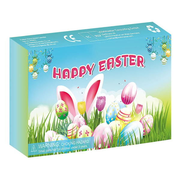 Easter Blind Box Unzip Legetøj Børn Påskeæg Farverige Glitter Skumæg Påskehare