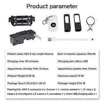 For Mavic Mini 1/2 Airdrop System Drone Cargo Delivery Transport Thrower Device Search Rescue Delivery Accessories