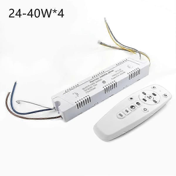 2.4G Intelligent LED-driver fjernkontroll strømforsyning dimming 24-40W*4