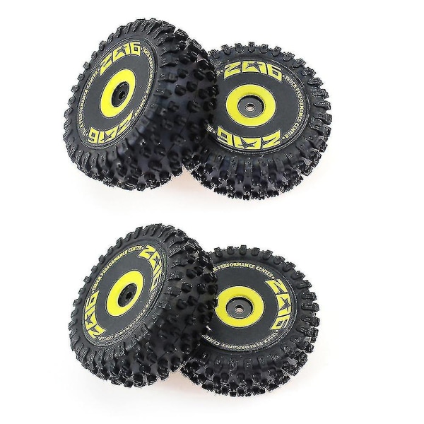 4pcs Front And Rear Wheel Tire Tyre For Wltoys 144001 144010 Rc Car (hy)