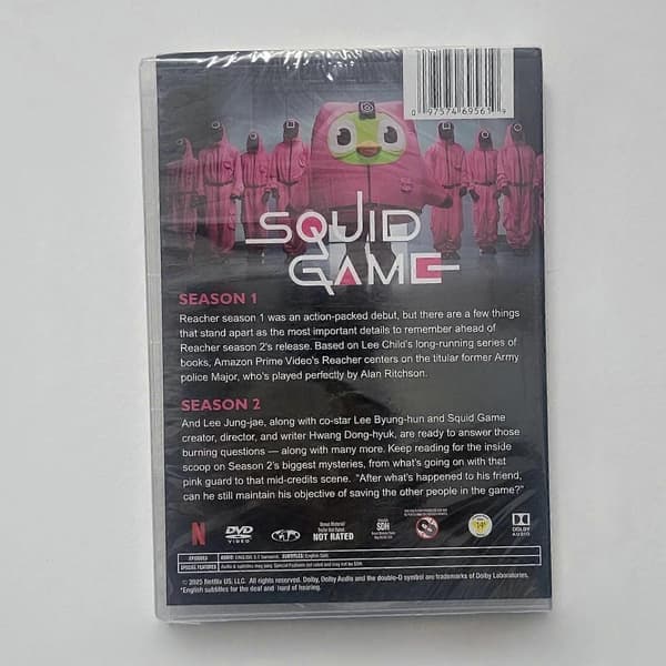 Squid Game kausi 1-2 (DVD 6-levyä) Uusi