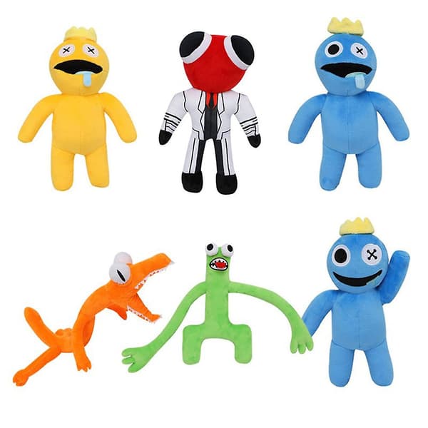 30 cm Rainbow Friends -pehmolelu, sarjakuvahahmonukke red