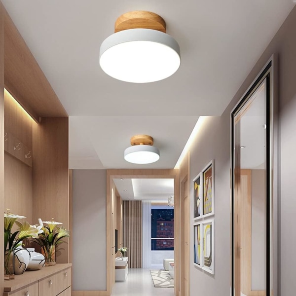 Taklampa Modern LED Träbelysning Inomhusbelysning Kök Vardagsrum Sovrum Badrum - Rosa