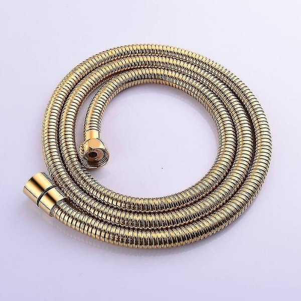 2 m (78 tommer) guld anti-knæk fleksibel bruseslange i rustfrit stål med solid messingforbindelse