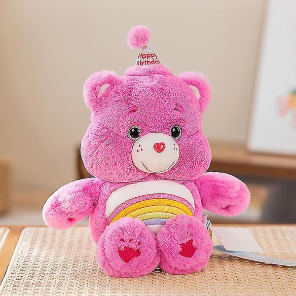 Rakastava Karhu Pehmolelu Carebears Rainbow Bear Täytetty Nuken Syntymäpäivälahja Pink
