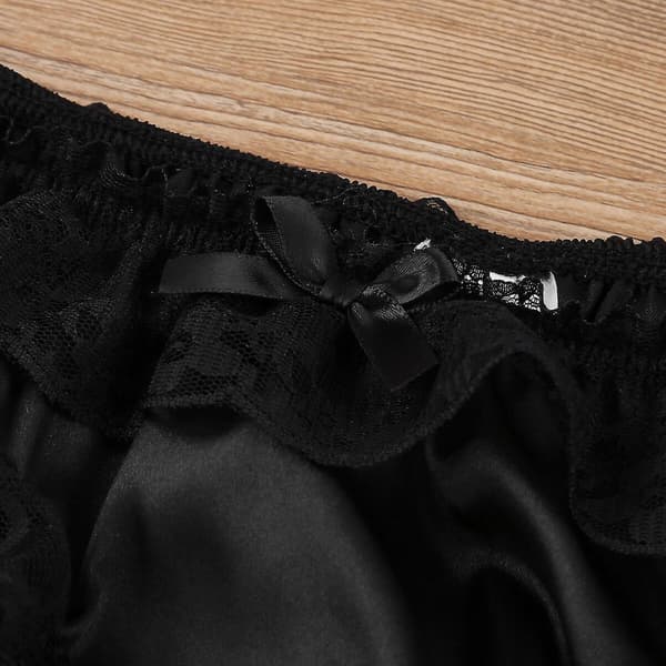 Herr Tanga med Öppen Front Black XL