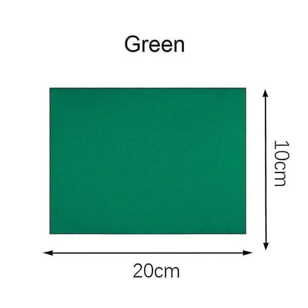 13 färger självhäftande reparationssats Fixa hål dunjacka Kläder Tvättbara lappar -ys green