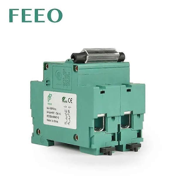FEEO 2P 80A 100A 125A DC 800V Afbryder Solenergi Afbryder TIL PV System C kurve MCB CE Certifikat 100A 2P 800V