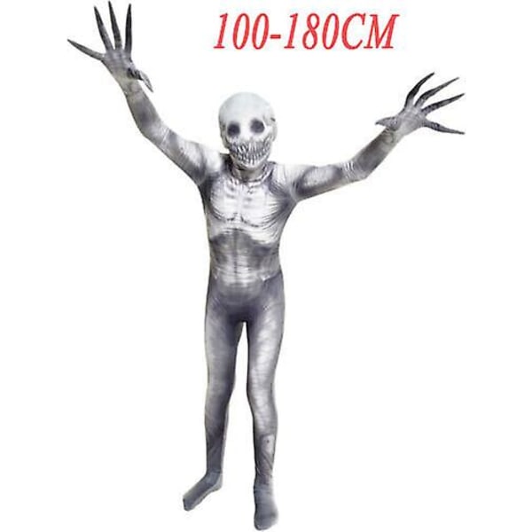 Lasten Rake Morphsuit -poikien tyttöjen Creepepasta Halloween -mekkoasu 160cm