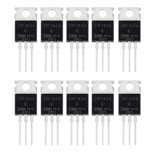 10 stk. MOSFET Transistor IRF1404 black  silver