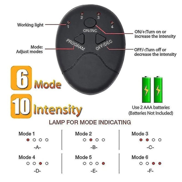 Muskelstimulator Ems Trådlös Abs Minal Muskeltränare Toner Kroppsfitness Höfttränare Formningsplåster Slimming Trainer Unisex Hip