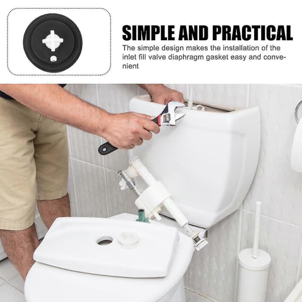 Membranindløbsflydeventil Gummikugleventil Bad Toilet Reparationssæt