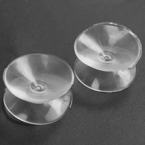 10 stk Dobbeltsidede Sugkopper - Sugeskåle til Glas, Plastik - 30mm Bredde