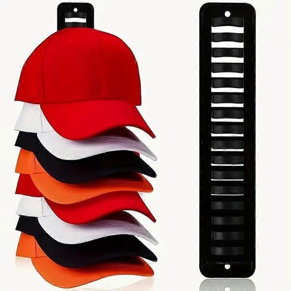 Hat Organizer Baseball Cap Rack Plastik Opbevaringsstativ Hat Opbevaringsdisplaystativ Black one size