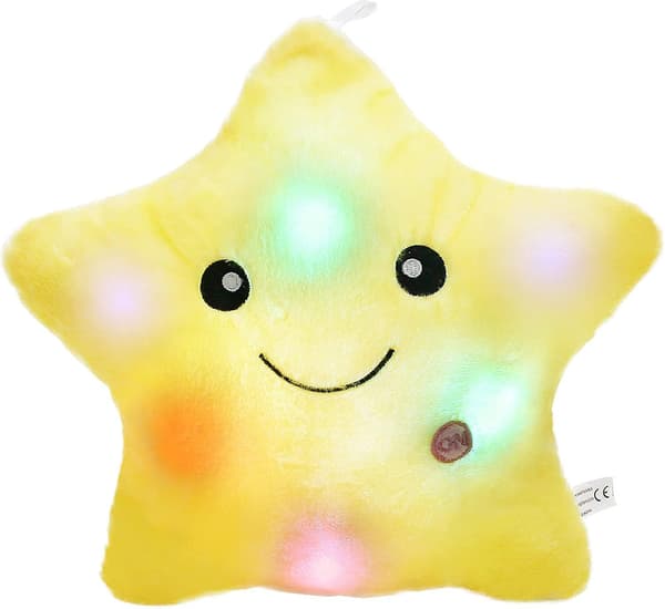 Twinkle Star Lysende LED Nattelysplysj, Gul