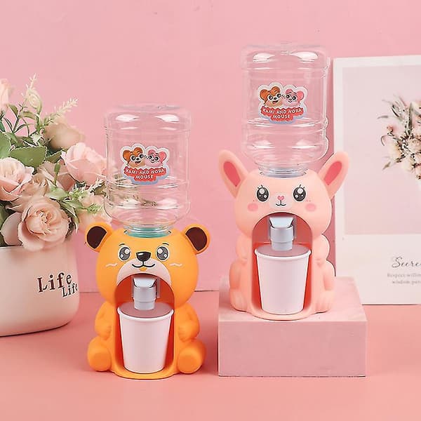 Mini Vattenautomat För Barn Present Söt Vatten Juice Mjölk Dricksfontän A2(Comparable bear)