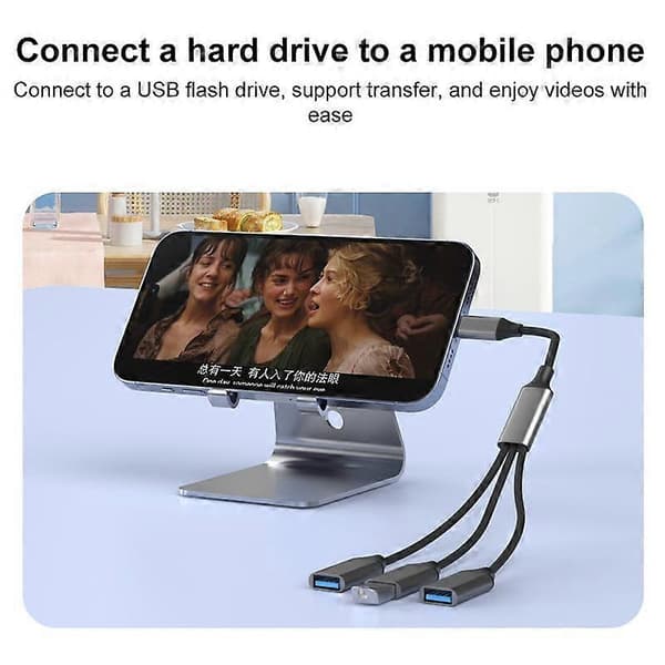 OTG-utvider splitter USB-A til USB-A
