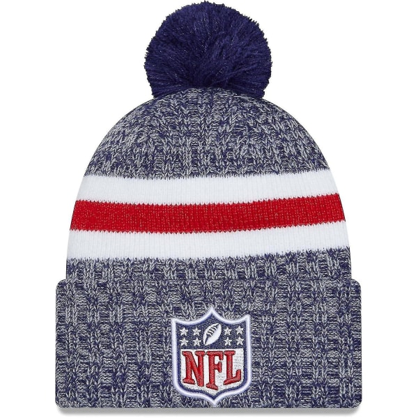 Nfl Sideline Sport Stickad Hatt American Football 2023/2024 Vintermössa Med Pom Pom One Size Alla lag SportKnit to NFL to Blue31947