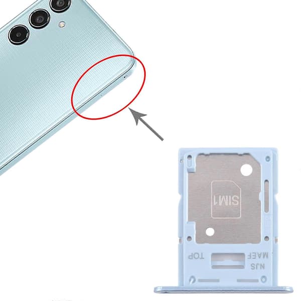 För Samsung Galaxy M35 5G SM-M356B 10st KOMPATIBEL SIM + SIM / Micro SD-kortfack Blue