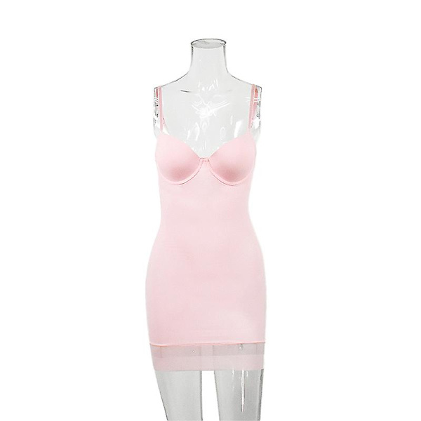 S-XXL Størrelse Fuld Længde Kontrol Slip Kjole Kvinder Shapewear Underundertøj Med Undertråd Kop Kropsformere Sort Beige Hvid M