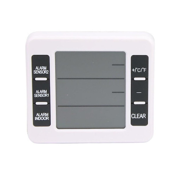 Digital larmtermometer HD LCD display termometrar för kylskåp One Drag One