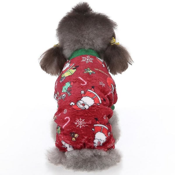 Hund Jul Varm Pyjamas Vinterkläder M