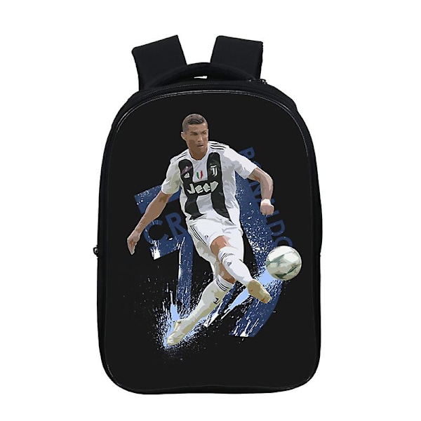 Fotboll Crowe Runt Ronaldo Mönstrad Axelväska Skolväska Hög Kvalitet Style 6