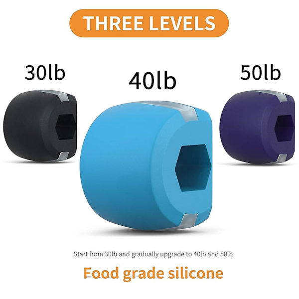 Käktränare, Käklinje Tränare, Käktränare För Kvinnor Män, Käktränare För Att Forma Och Definiera Din Käklinje Black 30lb Beginner